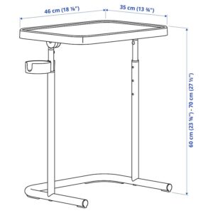 میز لپ تاپ ایکیا مشکی