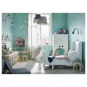 تخت کودک ایکیا سایز متغیر سفید مدل BUSUNGE