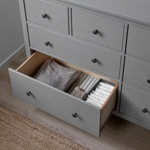 کمد 8 کشو ایکیا رنگ خاکستری مدل HEMNES