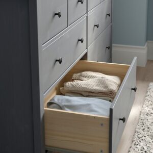 کمد 8 کشو ایکیا رنگ خاکستری مدل HEMNES