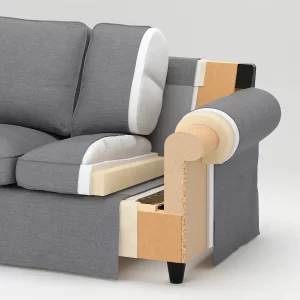مبل راحتی 3نفره بژ روشن ایکیا مدل EKTORP