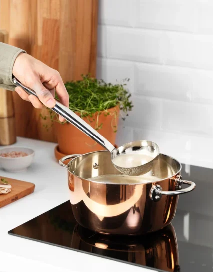 ملاقه سوپ استیل ضد زنگ ایکیا مدل FINMAT