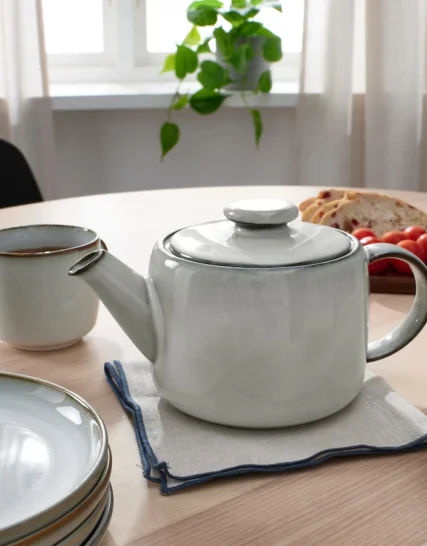 قوری خاکستری 1.2 لیتری ایکیا مدل GLADELIG