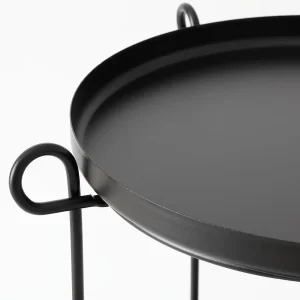 میز کنار مبلی مشکی ایکیا مدل LIVELYCKE
