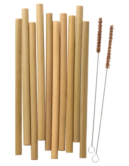 نی آشامیدنی بامبو ایکیا بهمراه برس های تمیزکننده مدل OKUVLIG