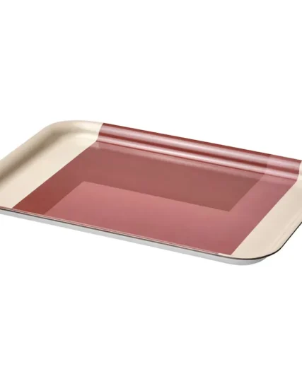 سینی طرح دار خاکستری صورتی ایکیا مدل RÖDKNOT