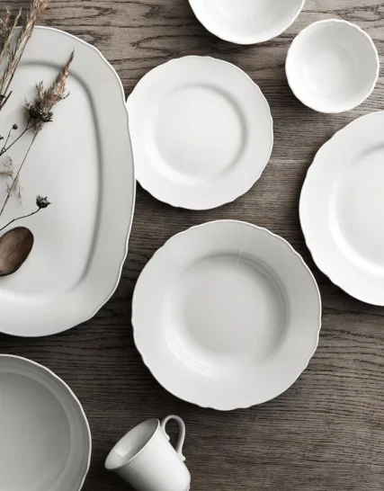 سرویس 18 پارچه سفید ایکیا مدل UPPLAGA