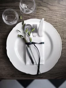 سرویس 18 پارچه سفید ایکیا مدل UPPLAGA