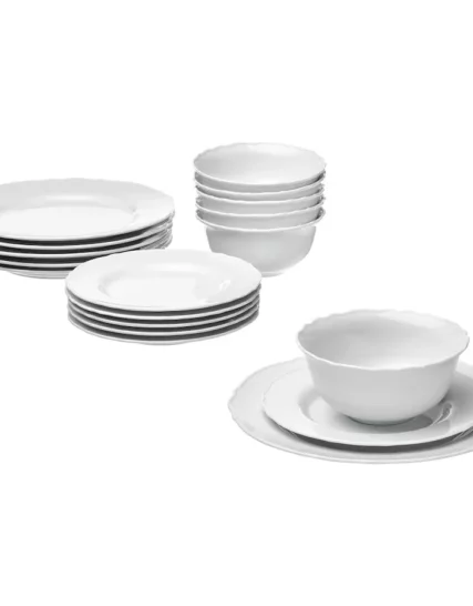 سرویس 18 پارچه سفید ایکیا مدل UPPLAGA