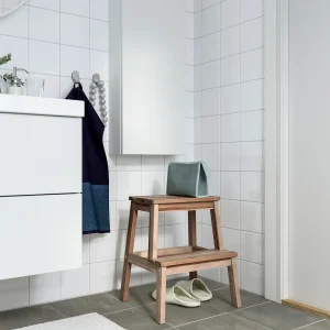 چهارپایه چوب اقاقیا ایکیا مدل BEKVÄM