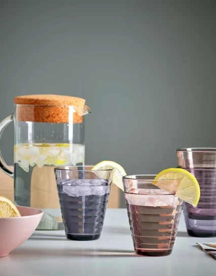 لیوان شیشه ای 4 عددی ایکیا مدل GLASMAL