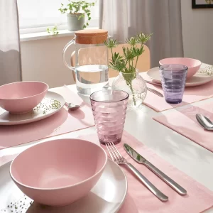 لیوان شیشه ای 4 عددی ایکیا مدل GLASMAL