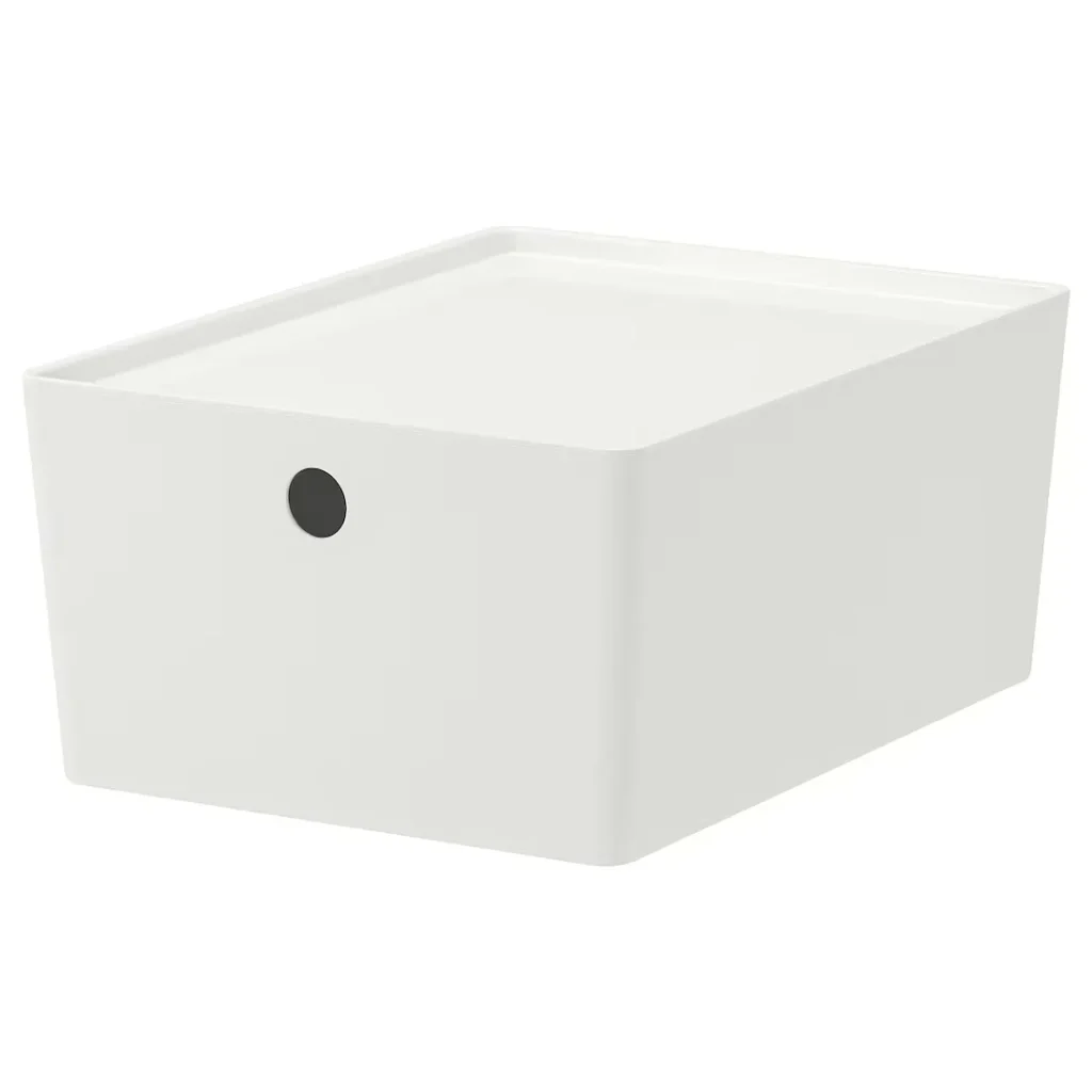 جعبه با درب سفید ایکیا مدل KUGGIS