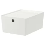 جعبه با درب سفید ایکیا مدل KUGGIS