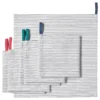 دستمال سفره سفید/مشکی ایکیا سایز 33x33 مدل GRUPPERA