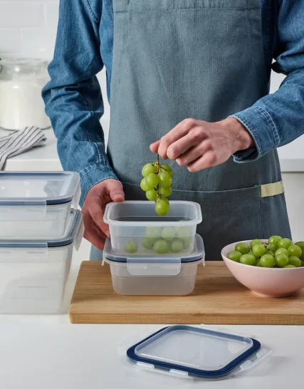 ظرف غذا دربدار ست 4 عددی پلاستیکی ایکیا مدل IKEA 365+
