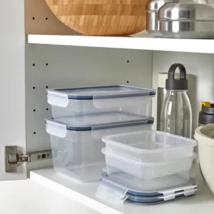 ظرف غذا دربدار ست 4 عددی پلاستیکی ایکیا مدل IKEA 365+