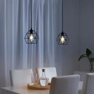 لوستر آویز مشکی ایکیا مدل BRUNSTA / HEMMA