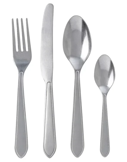 سرویس قاشق و چنگال 16 تکه استیل ضد زنگ ایکیا مدل IDENTITET