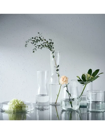 گلدان شیشه ای شفاف ایکیا مدل TIDVATTEN