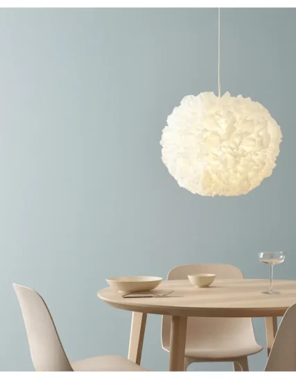 لوستر سفید ایکیا سایز 50 مدل VINDKAST