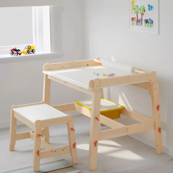میز تحریر کودک قابل تنظیم ایکیا مدل FLISAT