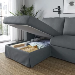 مبل راحتی 3 نفره خاکستری ایکیا مدل HYLTARP
