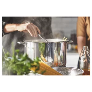 قابلمه با درب 10 لیتری ایکیا فولاد ضد زنگ مدل IKEA 365+