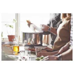 قابلمه با درب 10 لیتری ایکیا فولاد ضد زنگ مدل IKEA 365+