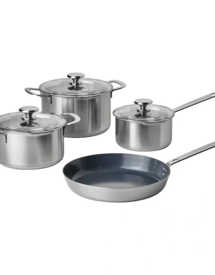 ست 7 تکه ظروف استیل ضد زنگ ایکیا مدل HEMKOMST