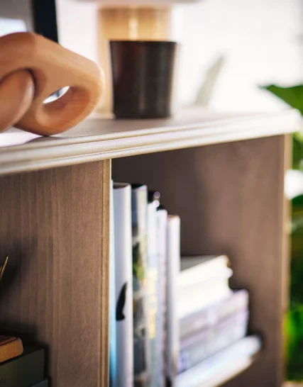 کتابخانه قهوه ای رنگ ایکیا مدل LANESUND