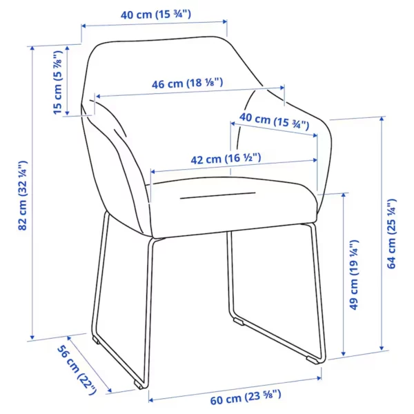 میز و 4 صندلی روکش بلوط قهوه ای ایکیا مدل MÖRBYLÅNGA / TOSSBERG