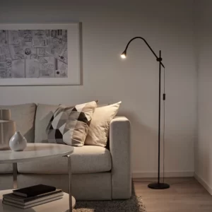 چراغ مطالعه ایستاده مشکی ایکیا مدل NÄVLINGE
