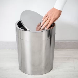 سطل زباله ایکیا فولاد ضد زنگ 5 لیتر مدل SÄVERN