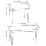 ست 2 عددی میز عسلی ایکیا مدل SONHULT