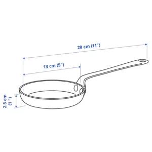 ماهیتابه کربن استیل ایکیا سایز 13 مدل VARDAGEN