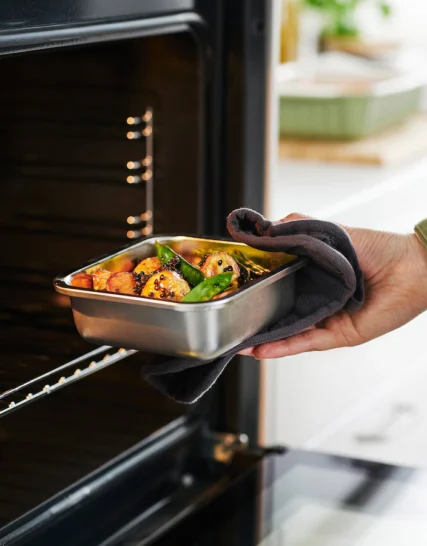 ظرف غذا مربع ایکیا فولاد ضد زنگ مدل IKEA 365+