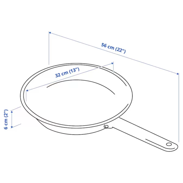 ماهیتابه روکش فولاد ضد زنگ/نچسب ایکیا مدل IKEA 365+