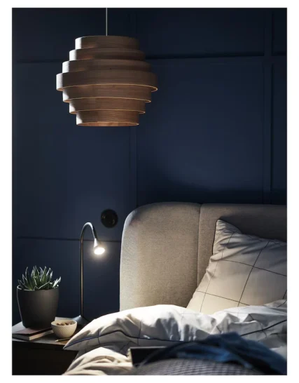 چراغ مطالعه LED مشکی ایکیا مدل NÄVLINGE