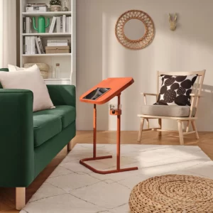 میز لپ تاپ نارنجی ایکیا مدل BJÖRKÅSEN