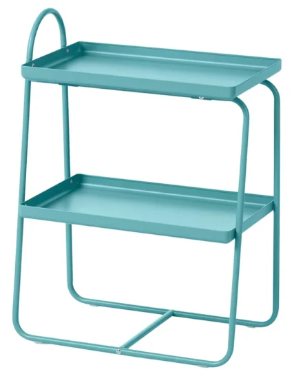 میز کنار تخت آبی فیروزه ای ایکیا مدل HATTÅSEN