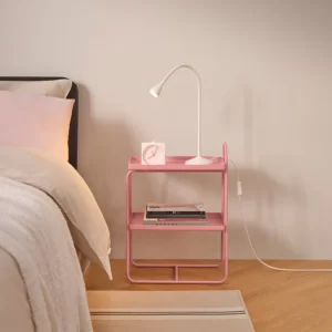 میز کنار تخت صورتی ایکیا مدل HATTÅSEN