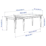میز قابل گسترش سفید ایکیا مدل INGATORP