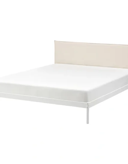 فریم تخت کفی دار سفید ایکیا مدل KLEPPSTAD