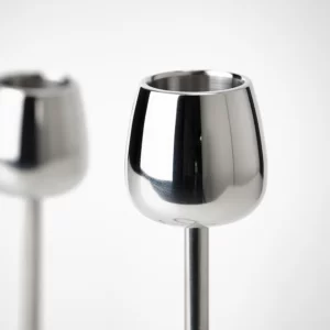 شمعدان برای 2 شمع نقره ای رنگ ایکیا مدل SILVERPÄRON