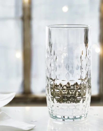 لیوان شیشه ای شفاف ایکیا سایز 40 مدل FRÖJDA