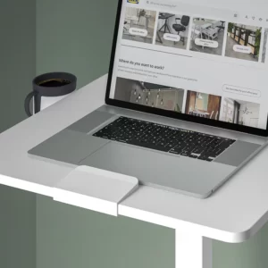 میز لپ تاپ چرخ دار سفید ایکیا مدل MITTZON