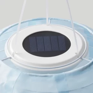 لامپ آویز LED با انرژی خورشیدی ایکیا آبی روشن در فضای باز مدل SOLVINDEN
