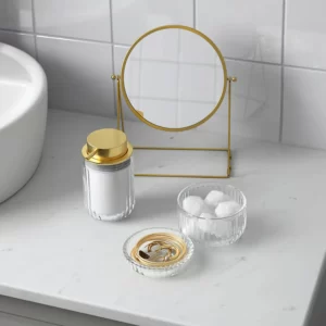 کاسه دربدار شیشه ای ایکیا مخصوص سرویس بهداشتی مدل SILVTJÄRN
