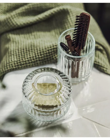 کاسه دربدار شیشه ای ایکیا مخصوص سرویس بهداشتی مدل SILVTJÄRN